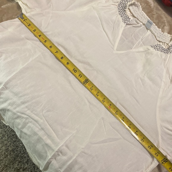 NWOT Womens plus size clothes Old Navy Embroidered Peasant Blouse Top size: XL - Picture 10 of 10